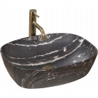 Раковина на столешницу Rea Freja Black REA-U8498 черный камень