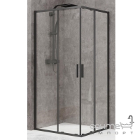 Квадратна душова кабіна Devit Art 2.0 FEN2140B профіль чорний/скло прозоре