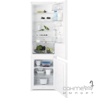 Вбудований двокамерний холодильник з нижньою морозильною камерою Electrolux ENN93111AW білий