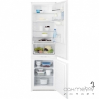 Встраиваемый двухкамерный холодильник с нижней морозильной камерой Electrolux ENN93153AW белый