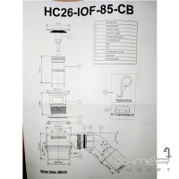 Сифон для душового піддону McAlpine HC26-IOF-95-CB хром