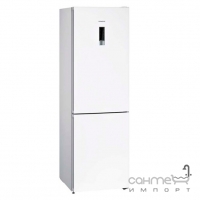 Отдельностоящий двухкамерный холодильник с нижней морозильной камерой Siemens KG39NXW326 белый