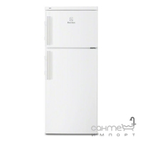 Отдельностоящий двухкамерный холодильник с верхней морозильной камерой Electrolux EJ2801AOW2 белый