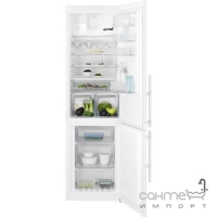 Окремий двокамерний холодильник із нижньою морозильною камерою Electrolux EN93852JW білий
