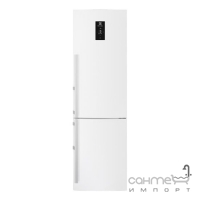 Отдельностоящий двухкамерный холодильник с нижней морозильной камерой Electrolux EN3889MFW белый