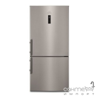 Окремий двокамерний холодильник із нижньою морозильною камерою Electrolux EN5284KOX сірий