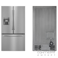Окремий двокамерний холодильник із нижньою морозильною камерою Electrolux EN6086JOX сріблястий