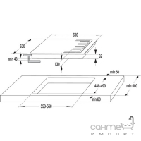 Газовая варочная поверхность Gorenje GW641CLB черный