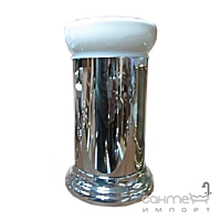 Склянка настільна Migliore Luxury Mirella 17226 ML.MRL-4410.CR хром/біла кераміка