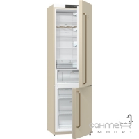 Окремий двокамерний холодильник з нижньою морозильною камерою Gorenje NRK621CLI слонова кістка