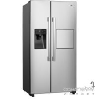 Окремий двокамерний холодильник Gorenje Side-by-side NRS9181VXB нержавіюча сталь