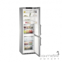 Двокамерний холодильник із зоною свіжості BioFresh та системою NoFrost Liebherr CBNies 4878 сріблястий