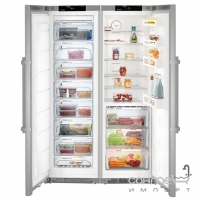 Комбінований холодильник Side-by-Side Liebherr Comfort SGNef 4335+KBef 4330+9902702 нержавіюча сталь