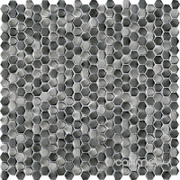 Мозаика L Antic Colonial Gravity Aluminium Hexagon Metal Titanium 30.7x30.4