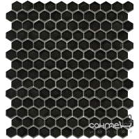 Мозаика L Antic Colonial Air Hexagon Black Matt 27.2x30.4