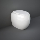 Унітаз із сидінням slim softclose дюропласт Rak Ceramics Cloud CLOWC1346AWHA білий глянсовий