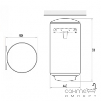 Бойлер Tesy Dry CTVOL 1004416D D06 TR 100 литров, белый