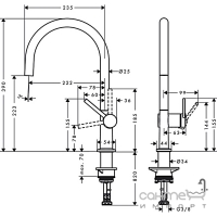 Смеситель для кухни Hansgrohe Talis 72804000 хром