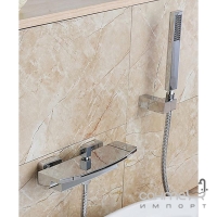 Смеситель для ванны с каскадным изливом и душевым гарнитуром Art Design 03930С хром