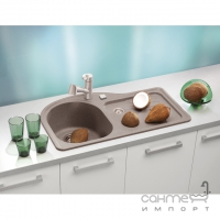Кухонна мийка з сушкою Alveus Futur 40L A21M cappuccino