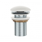 Донный клапан для раковины с фиксированной керамической крышкой Ravak X01695 белый