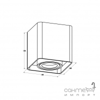 Точечный светильник Zuma Line Quadry SL 20039-WH Белый