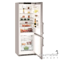 Двухкамерный холодильник с нижней морозилкой Liebherr CNef 5735 (A++) серебристый