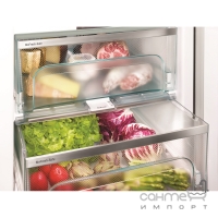 Двокамерний холодильник із зоною свіжості BioFresh та системою NoFrost Liebherr CBNes 5778 нержавіюча сталь