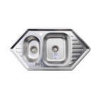 Кухонна мийка із нержавіючої сталі Galati Meduza 1.5C Textura