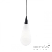 Светильник подвесной Azzardo Cadera AZ3165 черный, белое стекло