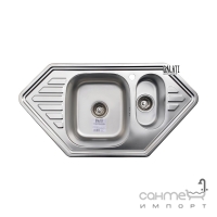 Кухонна мийка з нержавіючої сталі Galati Meduza 1.5C Satin