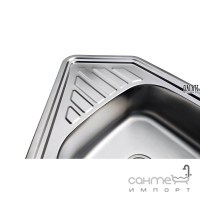 Кухонна мийка з нержавіючої сталі Galati Meduza 1.5C Satin