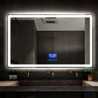 Смарт-дзеркало з LED-підсвічуванням, годинником та Bluetooth Dusel DE-M3051 100х75