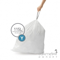 Мешки для мусора, 115 л, 200 шт Simplehuman CW0404