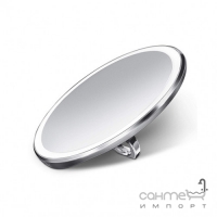 Дзеркало сенсорне кругле 10 см Simplehuman Compact ST3025, нержавіюча сталь