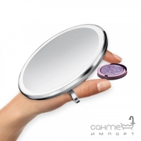 Зеркало сенсорное круглое 10 см Simplehuman Compact ST3025, нержавеющая сталь
