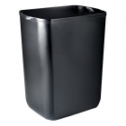 Урна для мусора 43 л Mar Plast PRESTIGE A74103, пластик чёрный, напольно-навесная, планка в комплекте
