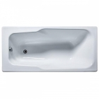 Прямокутна чавунна ванна з ніжками Universal Нега 150х70 біла емаль