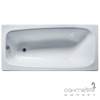 Прямокутна чавунна ванна з ніжками Universal Класик 150х70 біла емаль