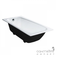 Прямоугольная чугунная ванна с ножками Universal Классик 150х70 белая эмаль