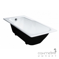 Прямоугольная чугунная ванна с ножками Universal Нега 150х70 белая эмаль