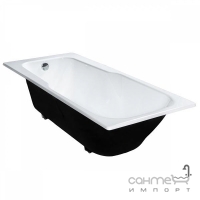 Прямокутна чавунна ванна з ніжками Universal Евріка 170х75 біла емаль