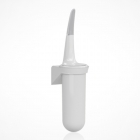 Йоржик для унітазу настінний Mar Plast LINEA SKIN A92910N, пластик білий