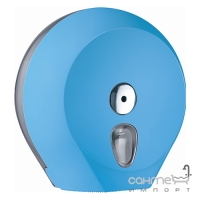 Держатель бумаги туалетной Mar Plast JUMBO COLORED A75610AZ, пластик голубой