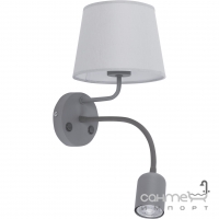 Бра с дополнительным регулируемым светильником для чтения TK-Lighting MAJA LED GRAY 2536 Серый