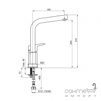 Смеситель для кухни Rubineta Uno-33 N30001 хром