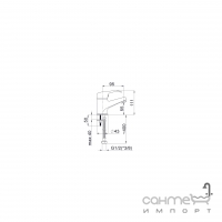 Смеситель для раковины Rubineta Yuta Y-18 Mars Y80003 хром