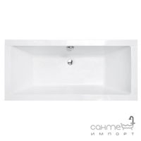Прямокутна акрилова ванна Besco Quadro Slim 170x75 біла