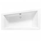 Асимметричная акриловая ванна Besco Intima Slim 160x90 белая, правосторонняя
