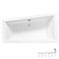 Асиметрична акрилова ванна Besco Intima 150x85 біла правостороння
